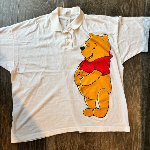 Disney Other - Vintage 90s Disney White Polo with Winnie the Pooh Design